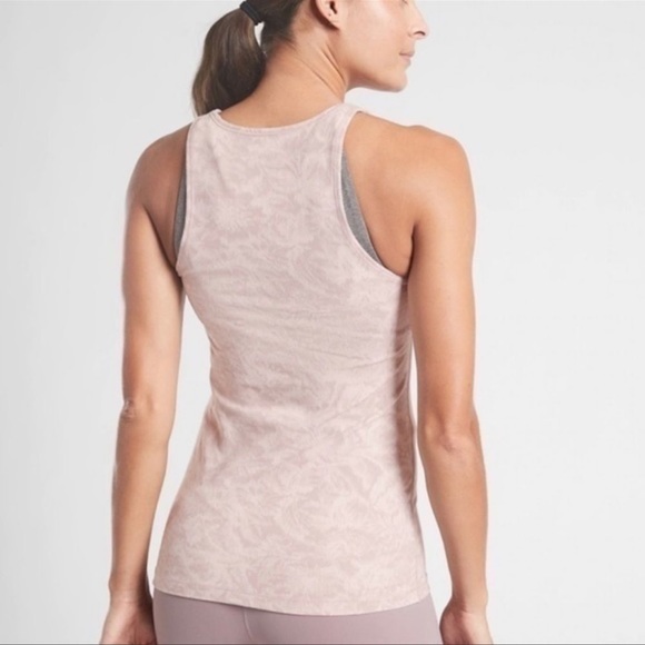 Athleta frosted floral scoop neck tank top size small - Picture 3 of 7